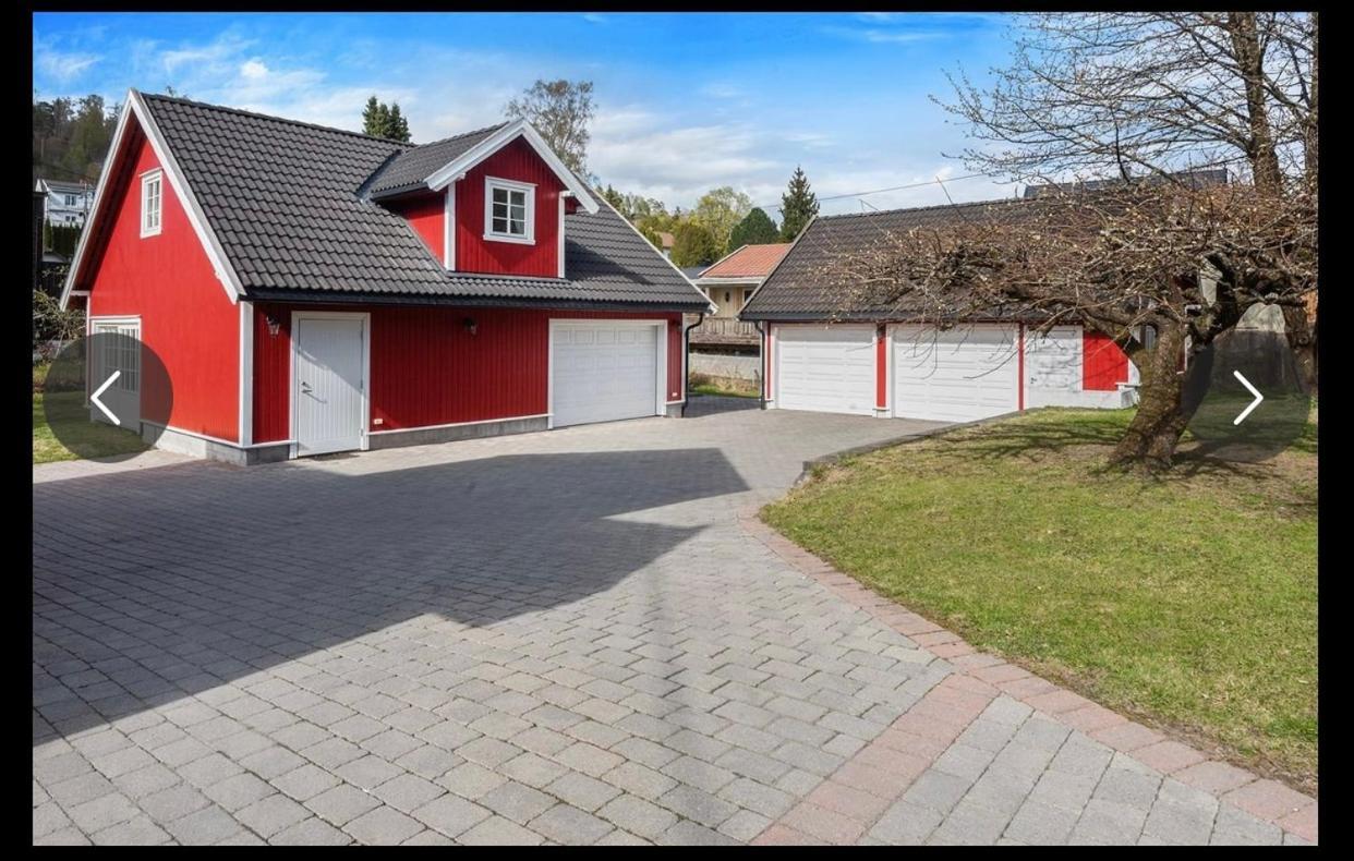 Sjarmerende Gjestehus Med Stor Hage I Sandvika Esterno foto